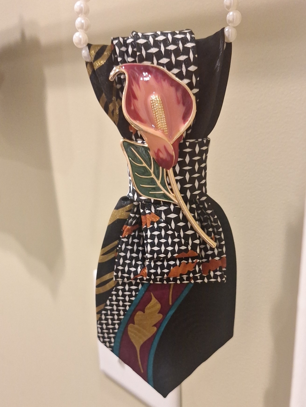 Impact Upcycled Necktie Necklace